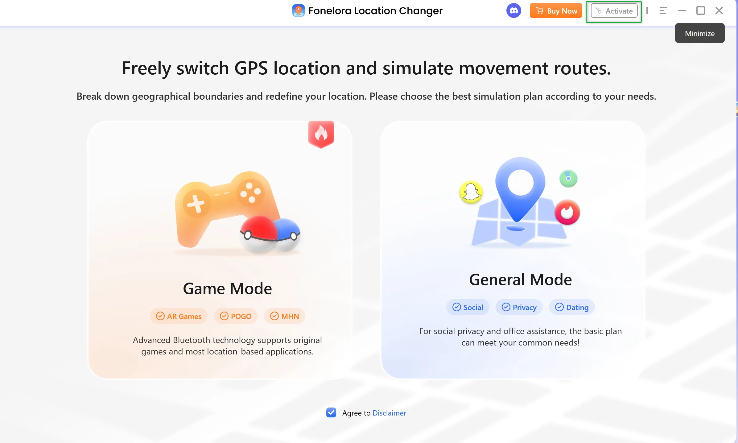 Activation Interface