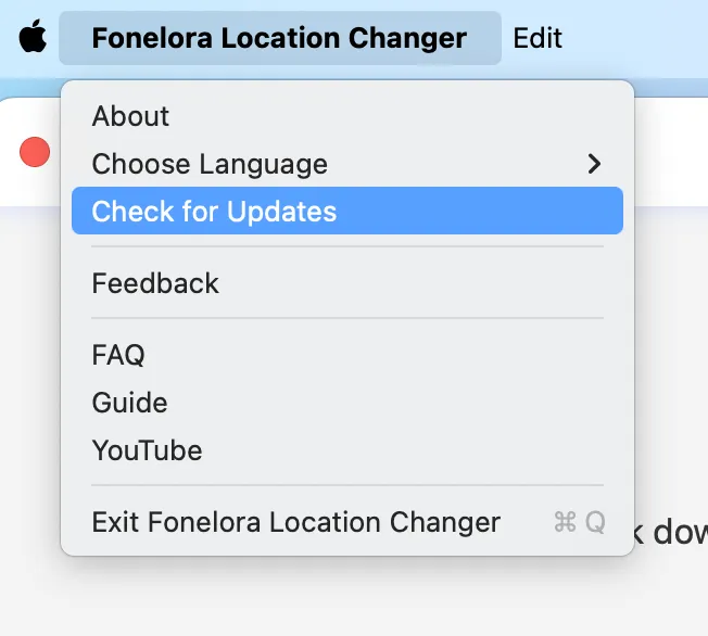 How to Update Fonelora Location Changer on Mac