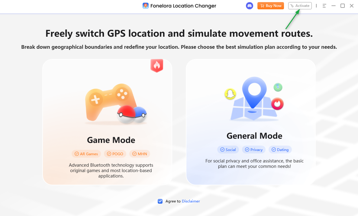 Activation Interface