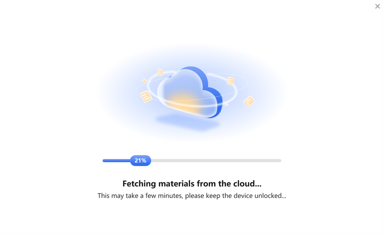 Fetching Materials from the Cloud