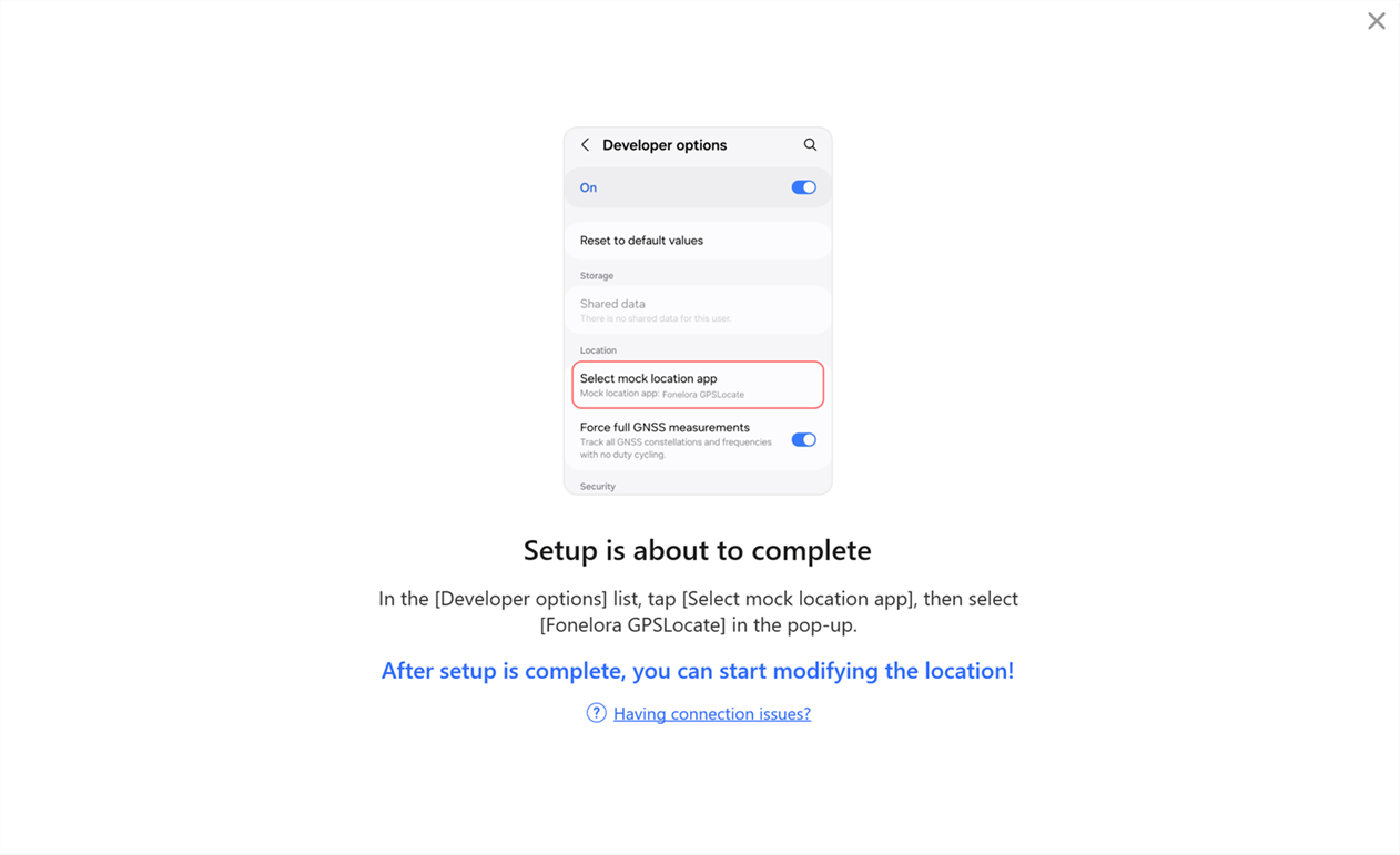 Select Mock Location App