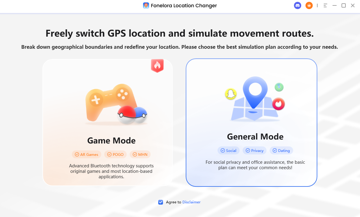 Choose General Mode