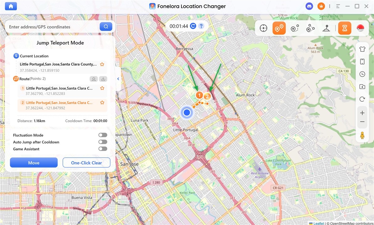 Choose Multiple Locations