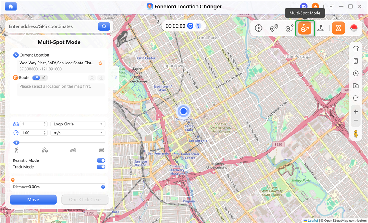 Choose Multi-Spot Mode
