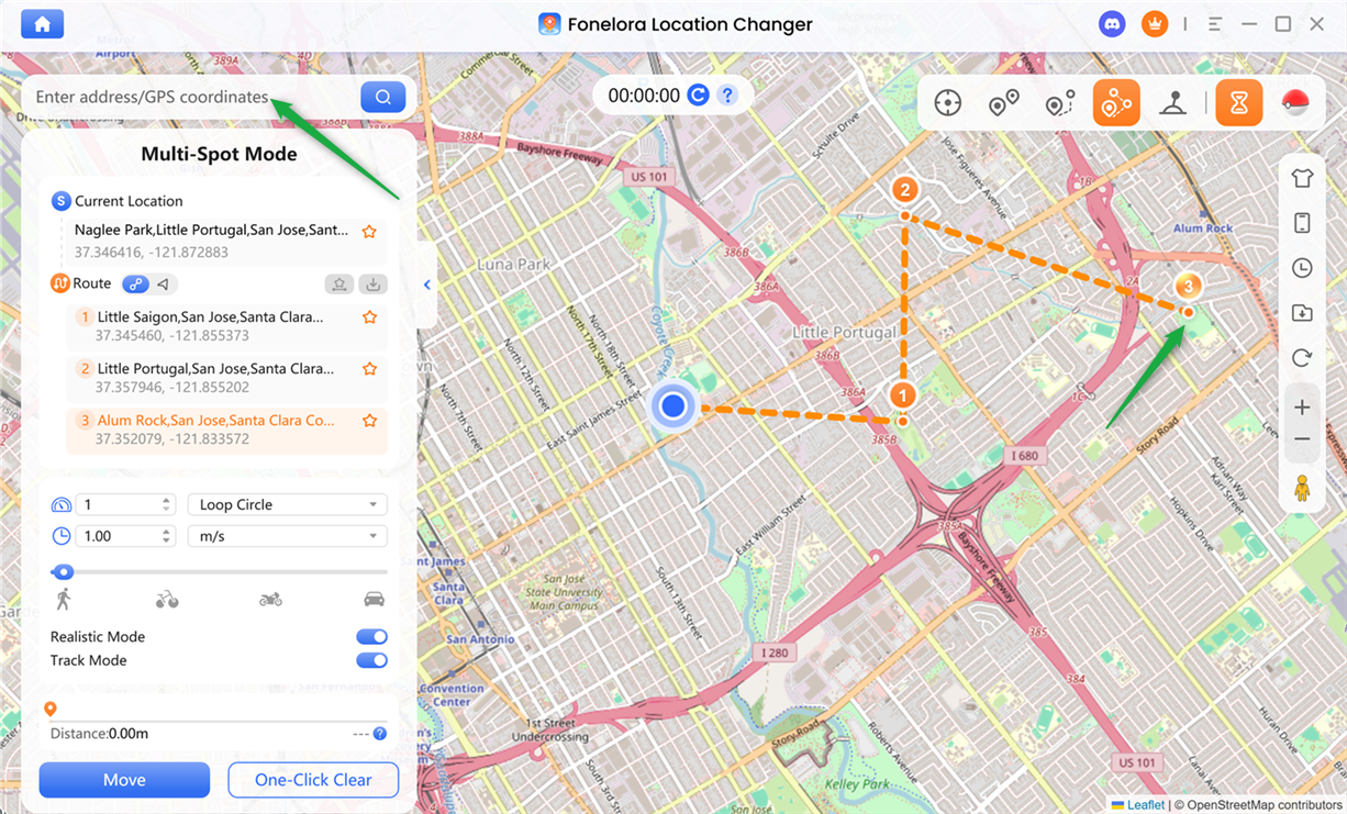 Set Destination and Plan Route