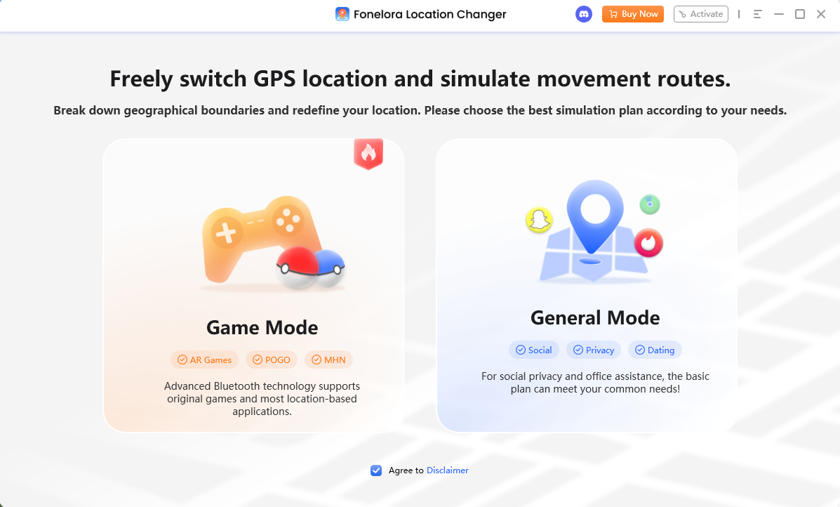Choose a Mode